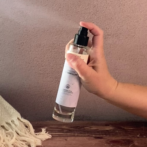 Brume d'oreiller, spray, lavande et fleur d'orange
